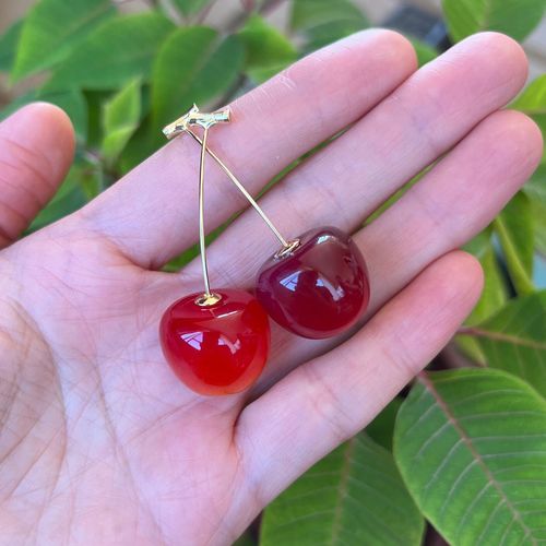 Customer photo review of Faisly™ - Cherry Earrings