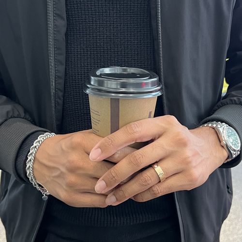 Customer photo review of Rope Bracelet  (White Gold) 5mm