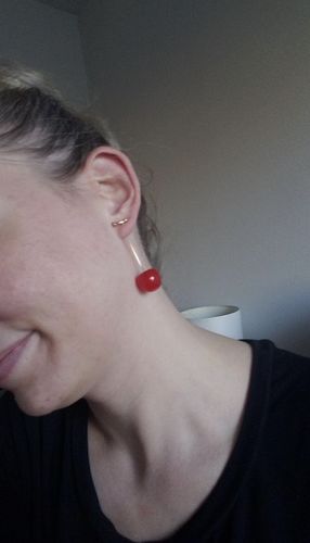 Customer photo review of Faisly™ - Cherry Earrings