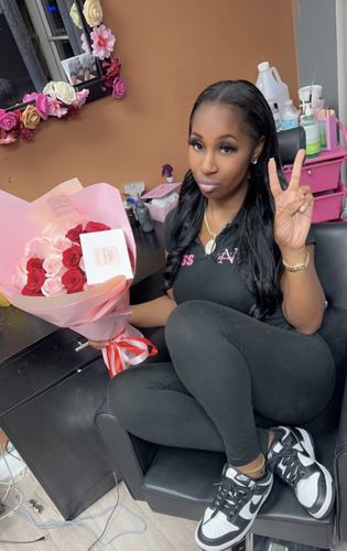 Customer photo review of Pink & Red Rose Bouquet