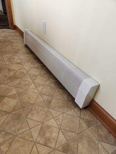 Customer photo review of Standard White Left Closed Endcap