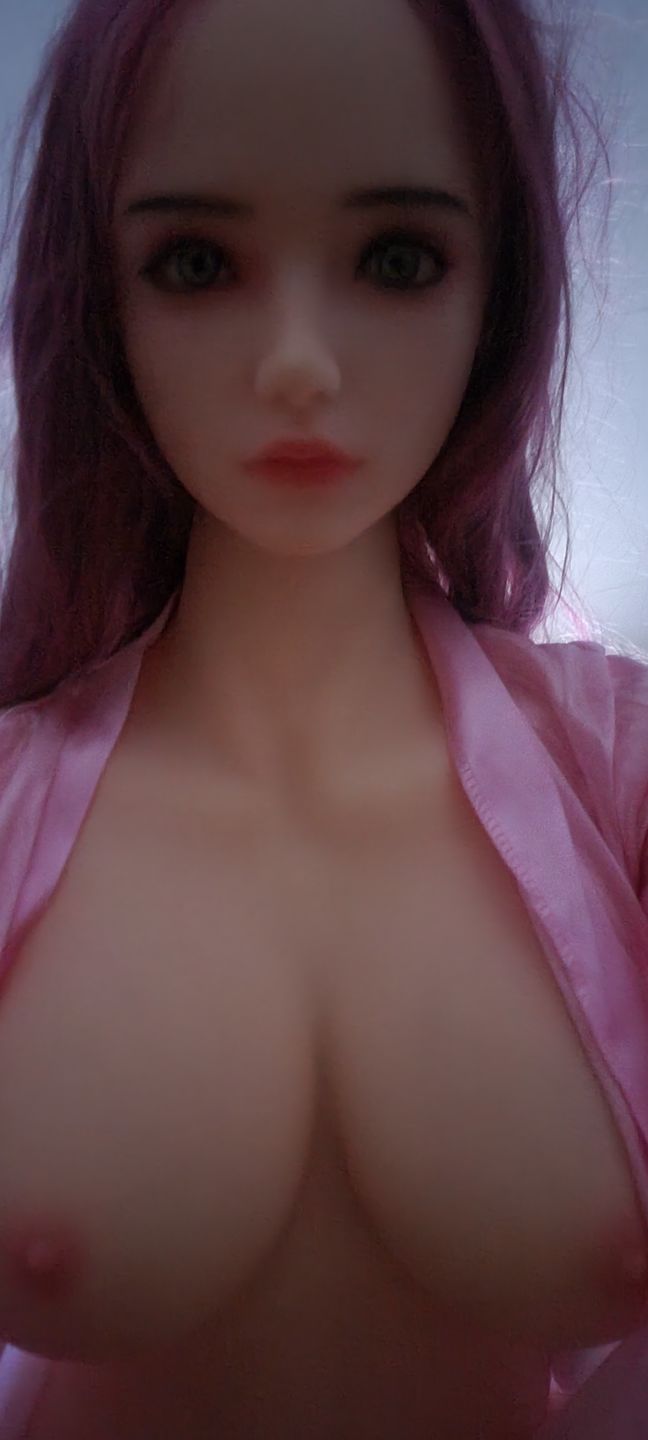 Customer photo review of US Stock - RIDMII Jacintha 160cm #58 Head B-cup Sex Doll Rosy Red Hair Young Girl Realistic Love Doll