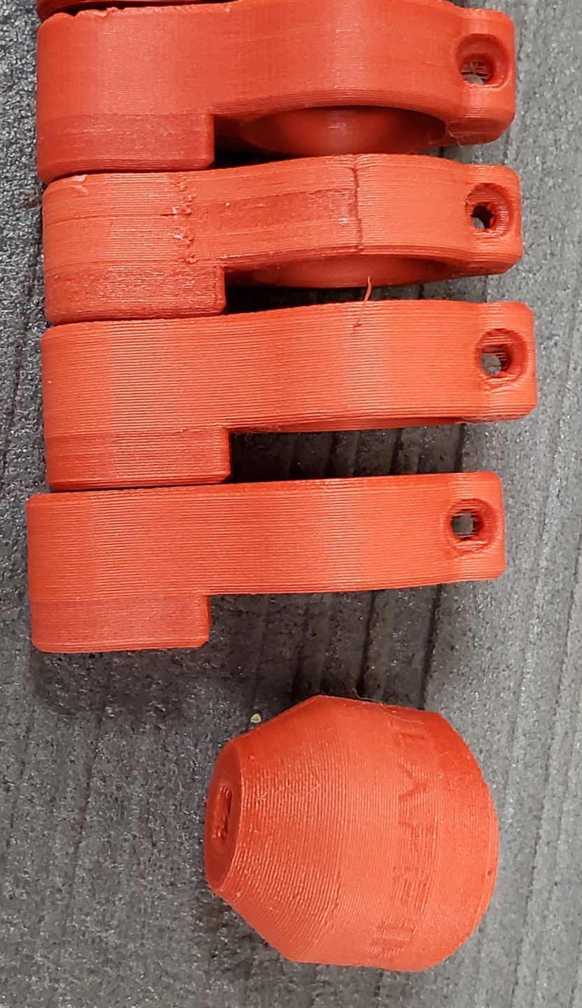 Customer photo review of Matte Red PETG Filament 1.75mm