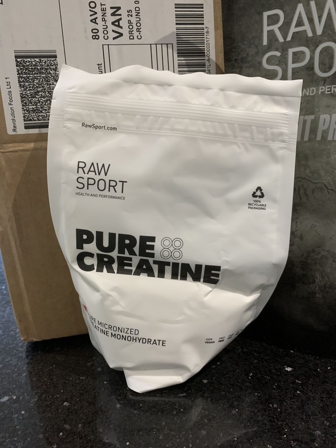 Customer photo review of Creatine Monohydrate