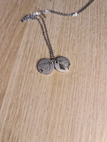 Customer photo review of Ogrlica: Pet Portrait