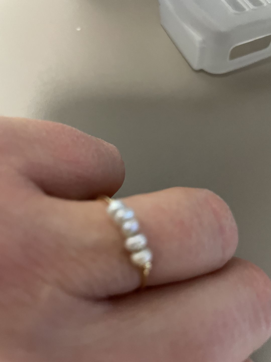 Customer photo review of Classic Freshwater Pearl Ring