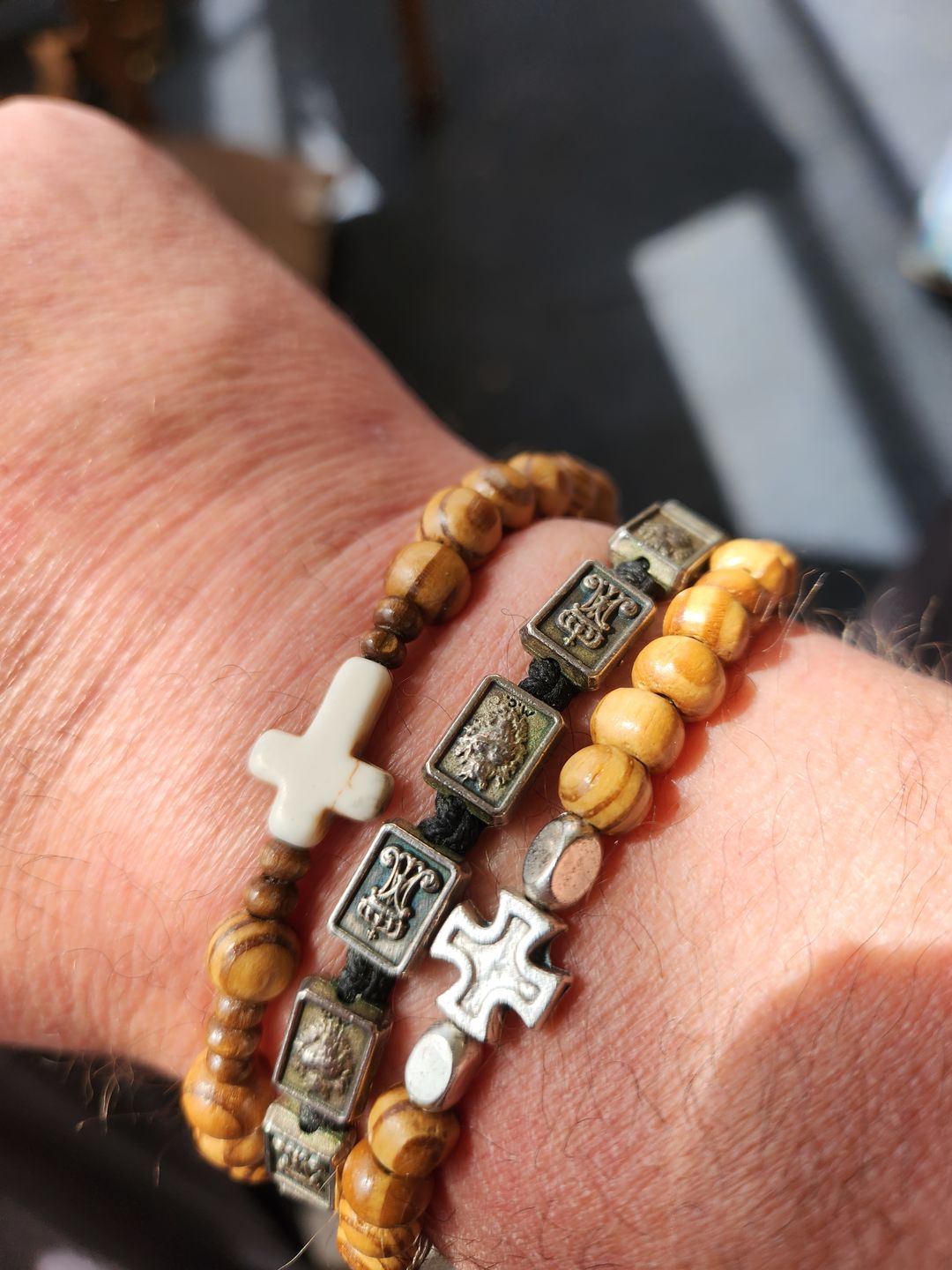 Customer photo review of Pray Chaplet Prayer Bracelet