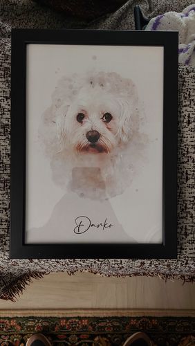 Customer photo review of Πορτραίτο Κατοικίδιου - Νερομπογιά