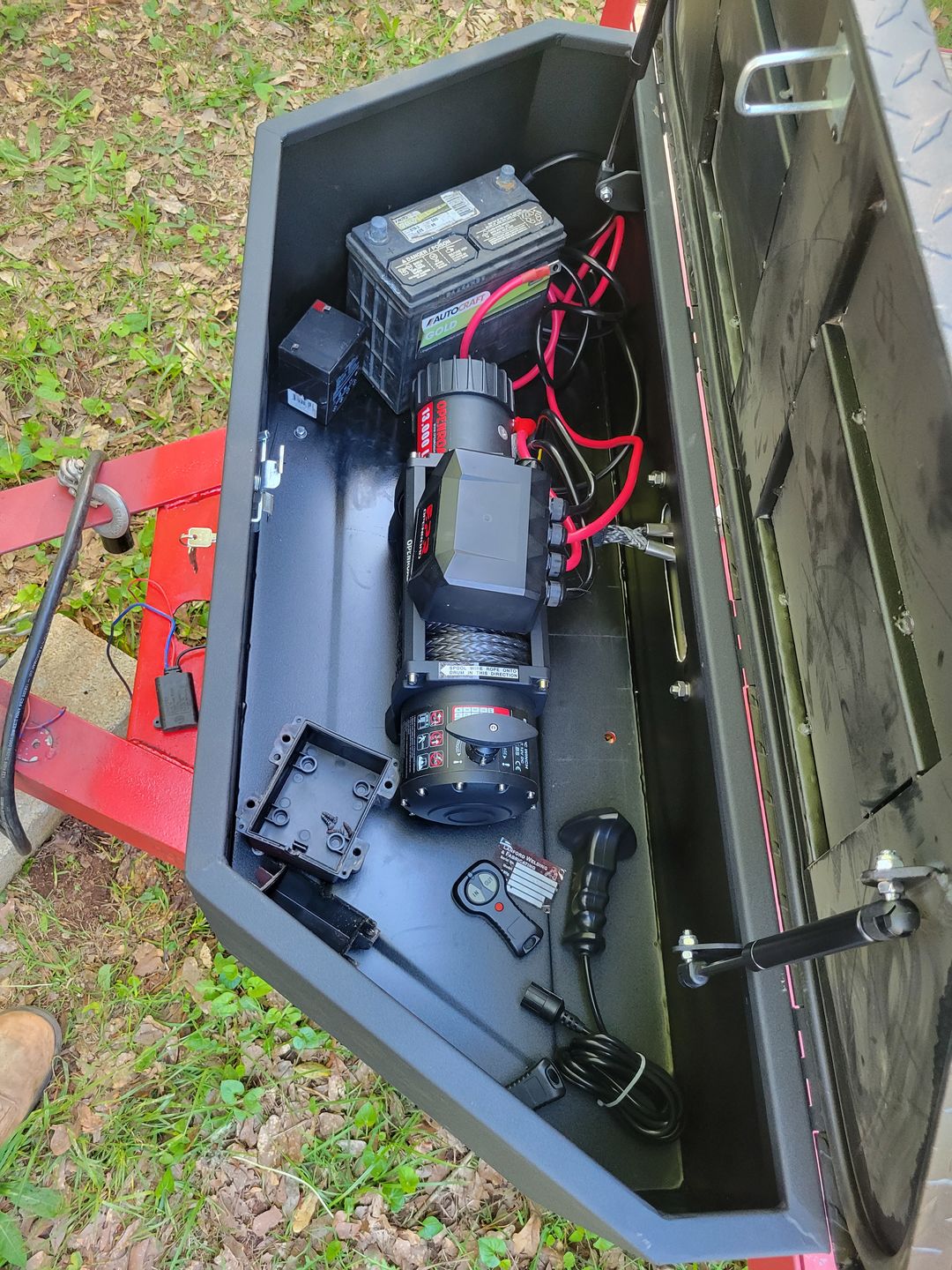 Customer photo review of OPENROAD 13,000 lbs Winch with Synthetic Rope - Panther Series 2s