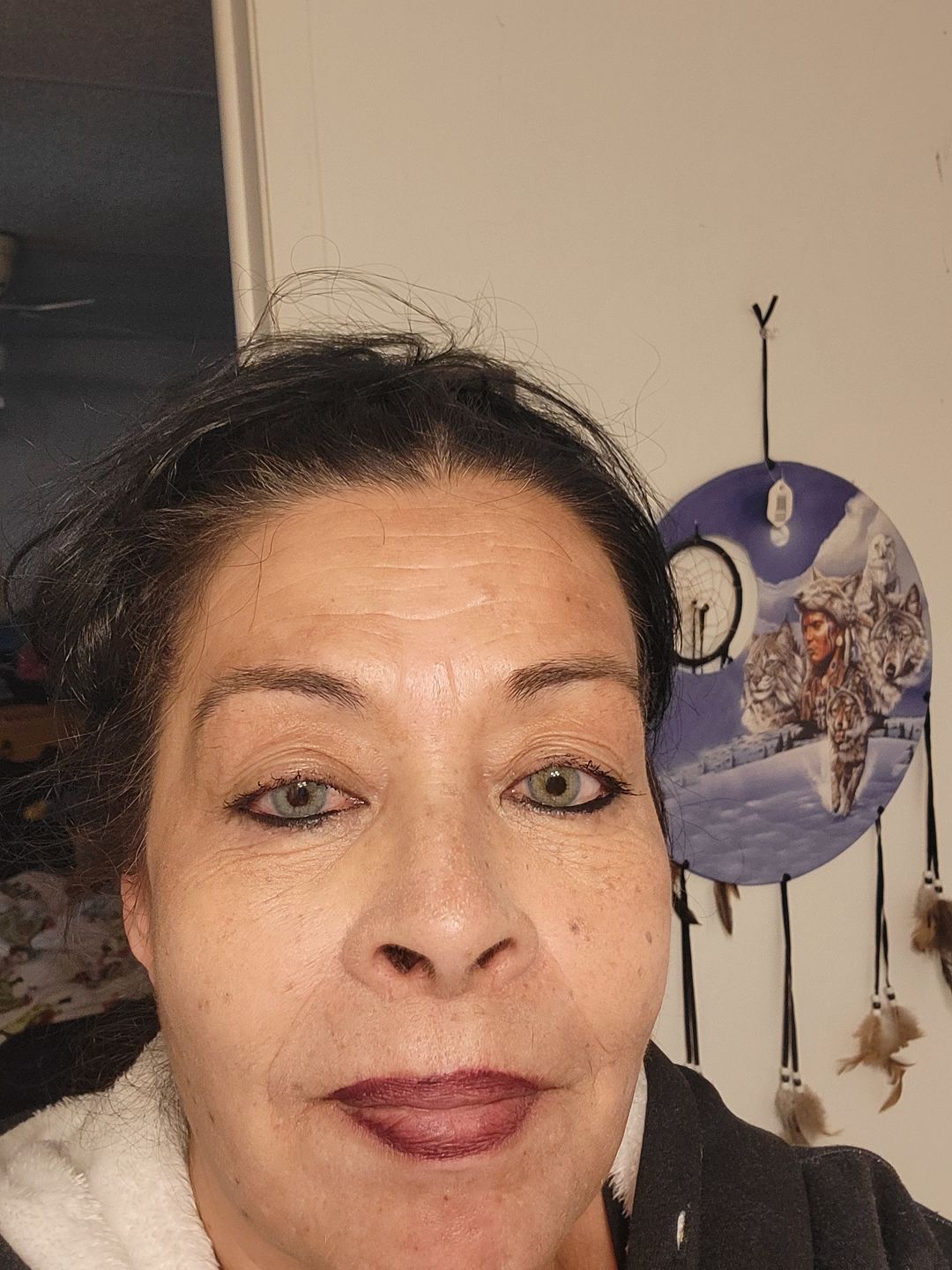 Customer photo review of Polar Light Blue Prescription Colored Contact Lenses