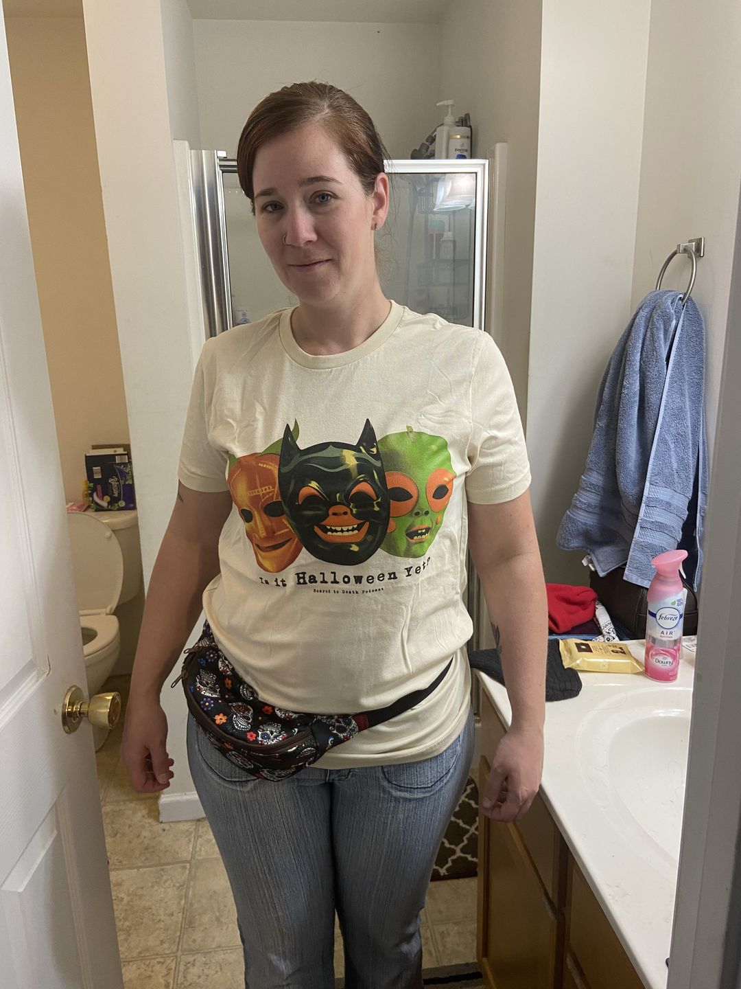 Customer photo review of Is It Halloween Yet Tee