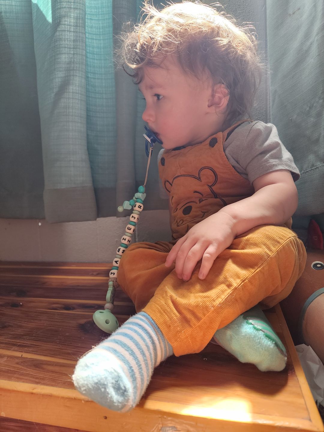 Customer photo review of Non-Slip Baby Socks | Big Adventures 6-Pack