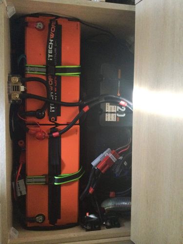 Customer photo review of iTECH120X 12v Lithium Deep Cycle Battery LiFePO4
