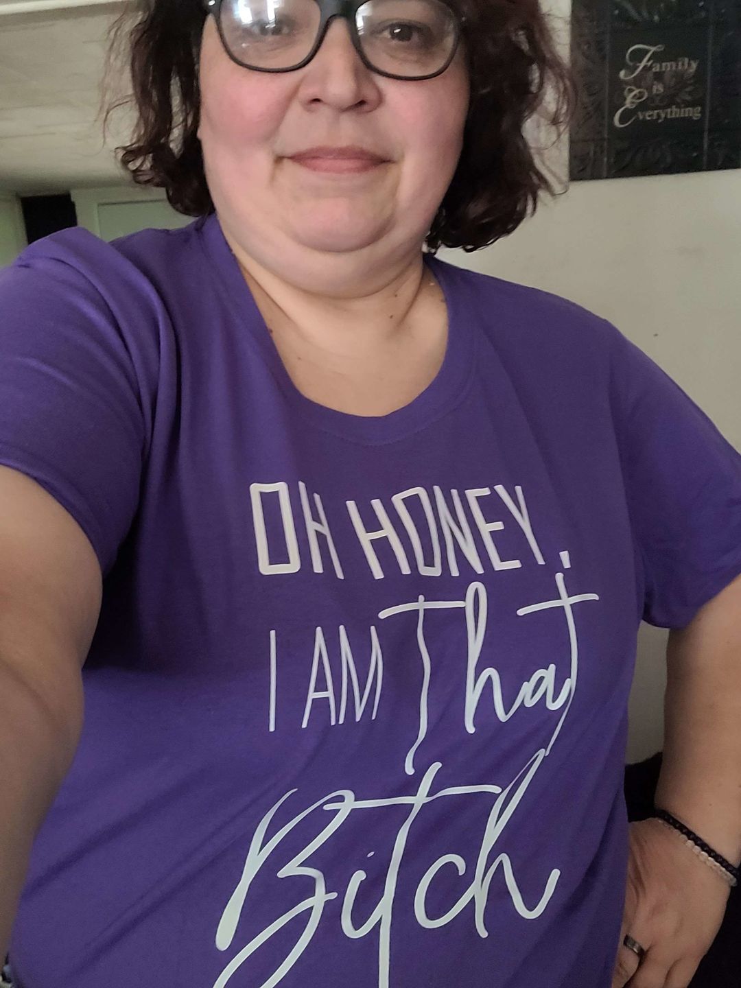 Customer photo review of I Am That Bitch - Unisex Fit Tee