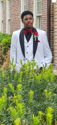 Customer photo review of The Jaxon- Feather Bow Tie