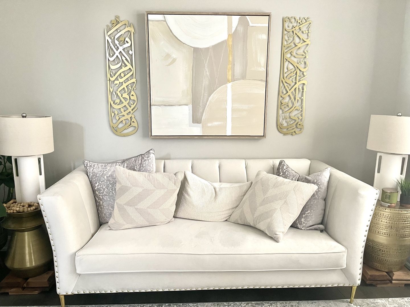 Customer photo review of Set of Surah Rahman 13 and Surah Baqara 152 Metal Islamic Wall Art