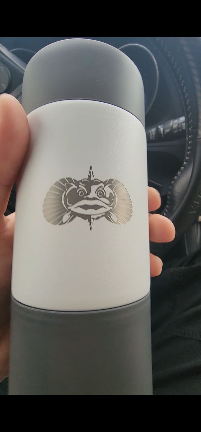 Customer photo review of Non-Tipping Slim Can Cooler