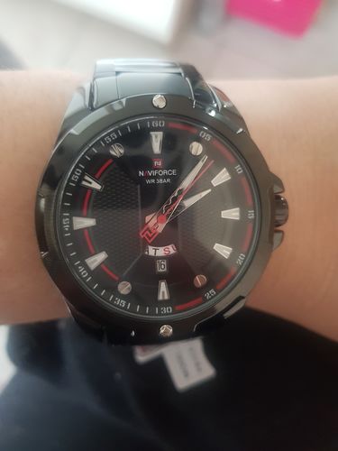 Customer photo review of Naviforce Arco® Orologio Uomo in acciaio