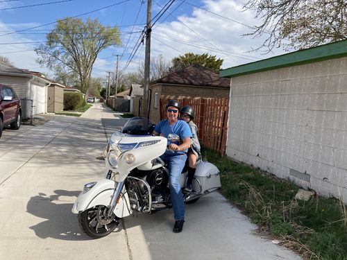 Customer photo review of Smallest SOA Half Helmet - Matte Black