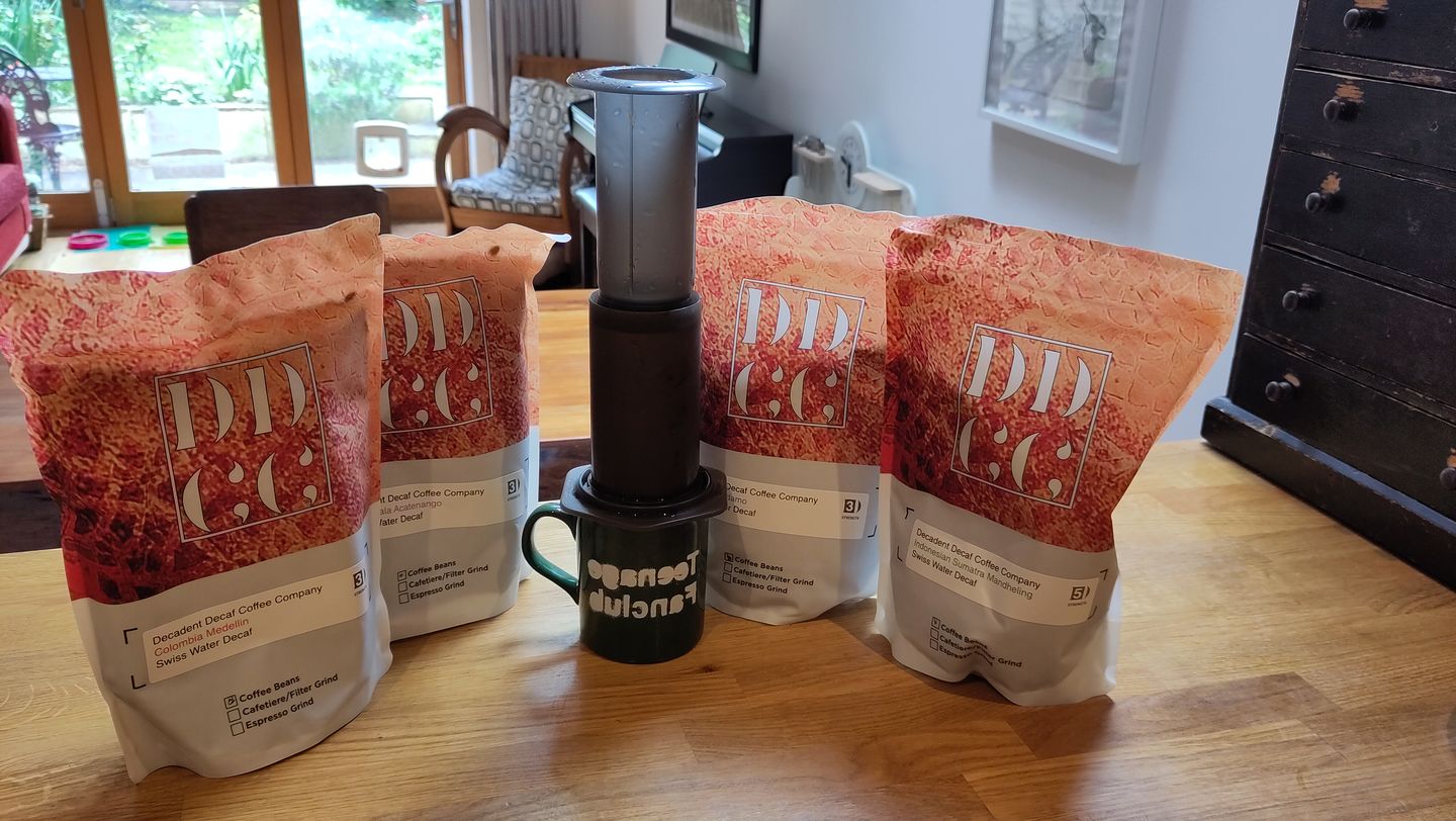 Customer photo review of Bundle of all our Swiss Water Decaf Coffees - 6 x 227g Coffees or 6 x 500g Coffees