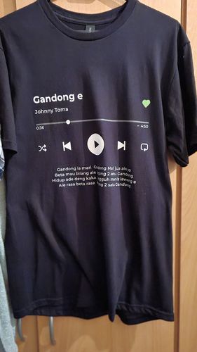 Customer photo review of Your Favorite Song T-Shirt Music Player