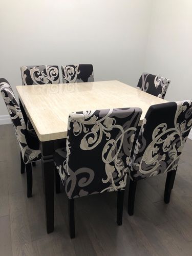 Customer photo review of Stretchable Chair Covers, Premium Black