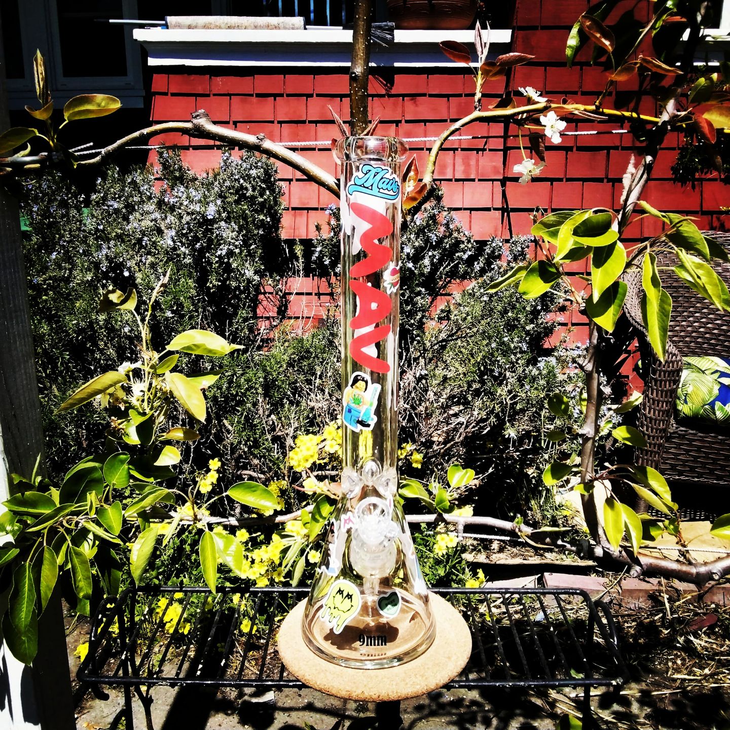 Customer photo review of 18" x 9mm Beaker Bong