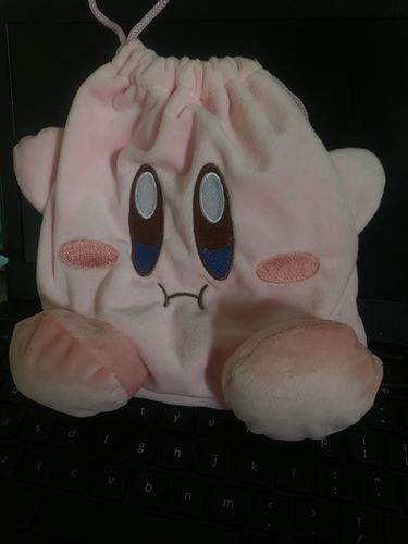 Customer photo review of Kirby Inspired Drawstring Bag