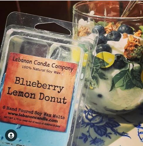 Customer photo review of Blueberry Lemon Donut