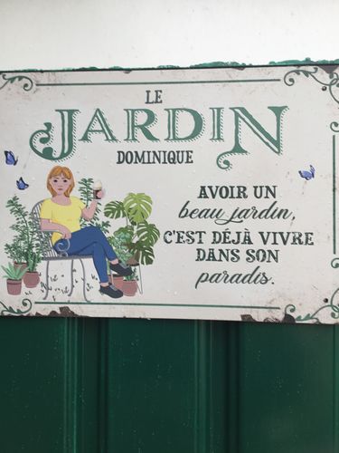 Customer photo review of Happy hour toute la journée - Plaque de porte personnalisée