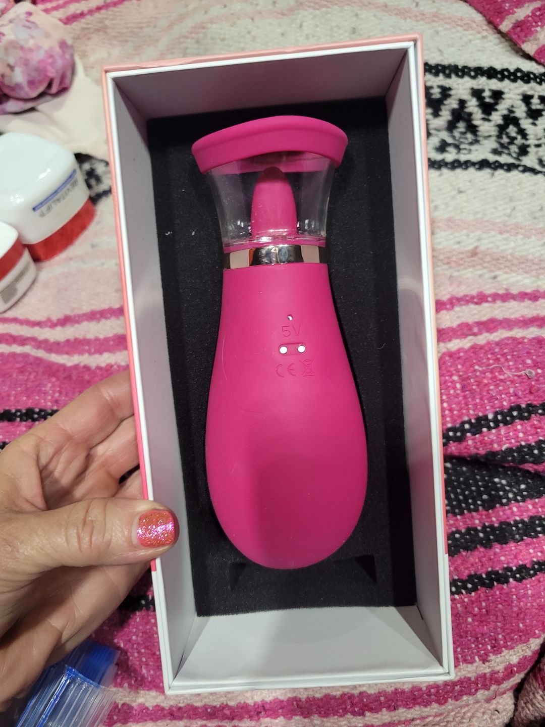Customer photo review of SCIONESS Sucking and Licking Clitoral Stimulator