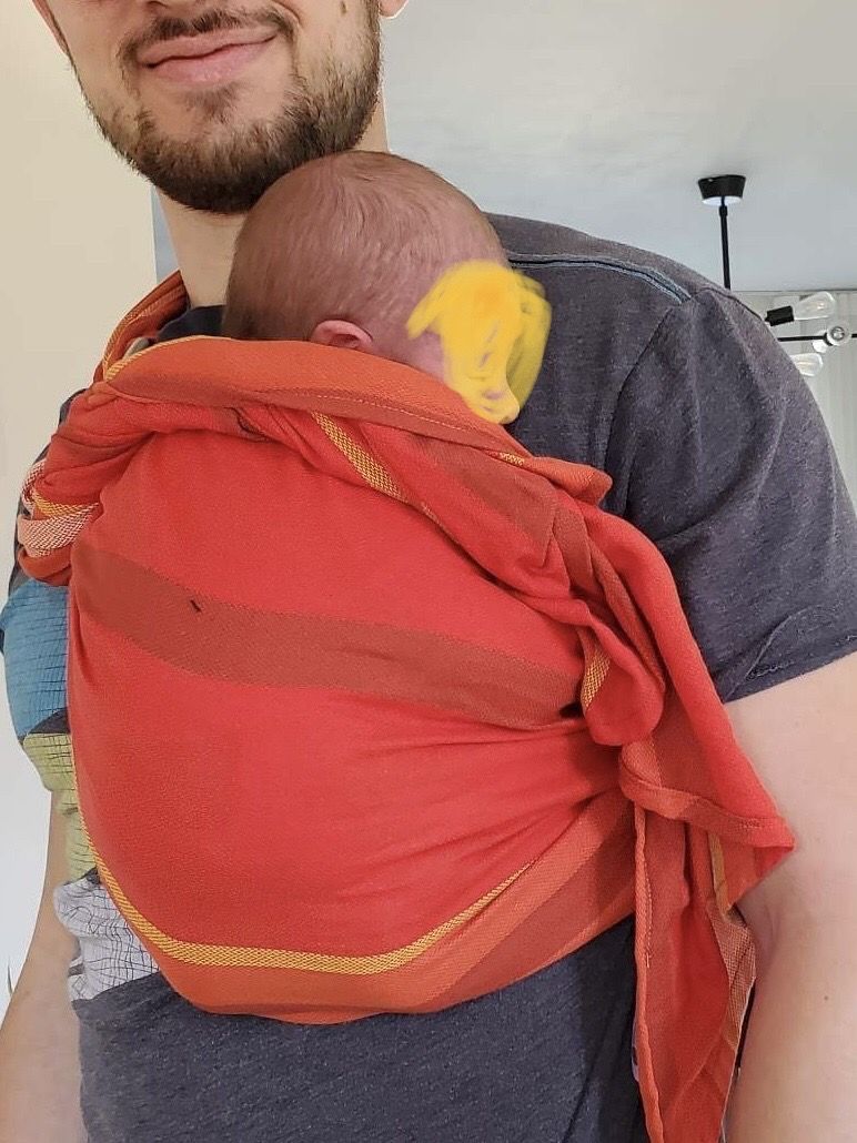 Customer photo review of Écharpe Ajustable Tissée (Ring Sling) | Nature