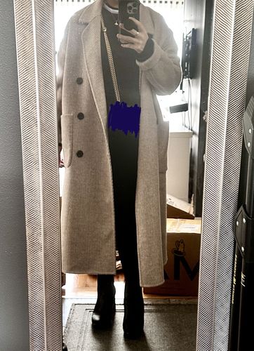 Customer photo review of 'The Other Me' Womens Coat - Almond CP6001