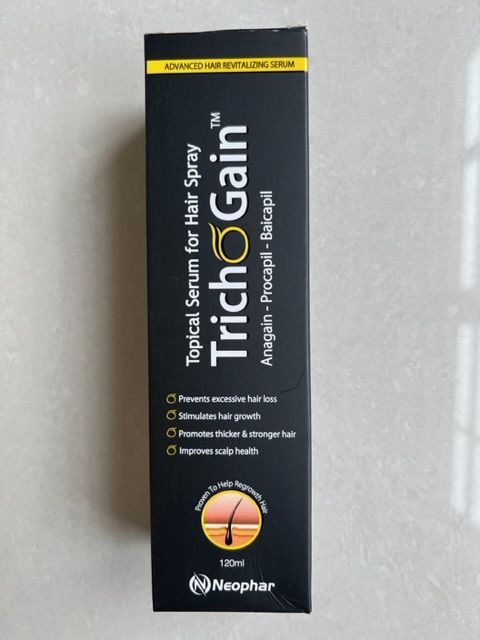 Customer photo review of Trichogain Spray For Hair Growth