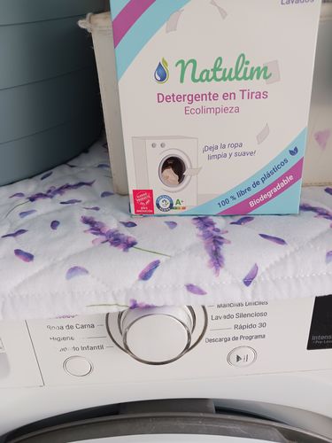 Customer photo review of Eco-Tiras de Detergente 40 lavados Natulim