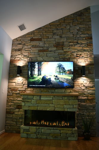 Customer photo review of Modern Flames Orion Multi 60" Heliovision Virtual Multi-View Built-In Electric Fireplace