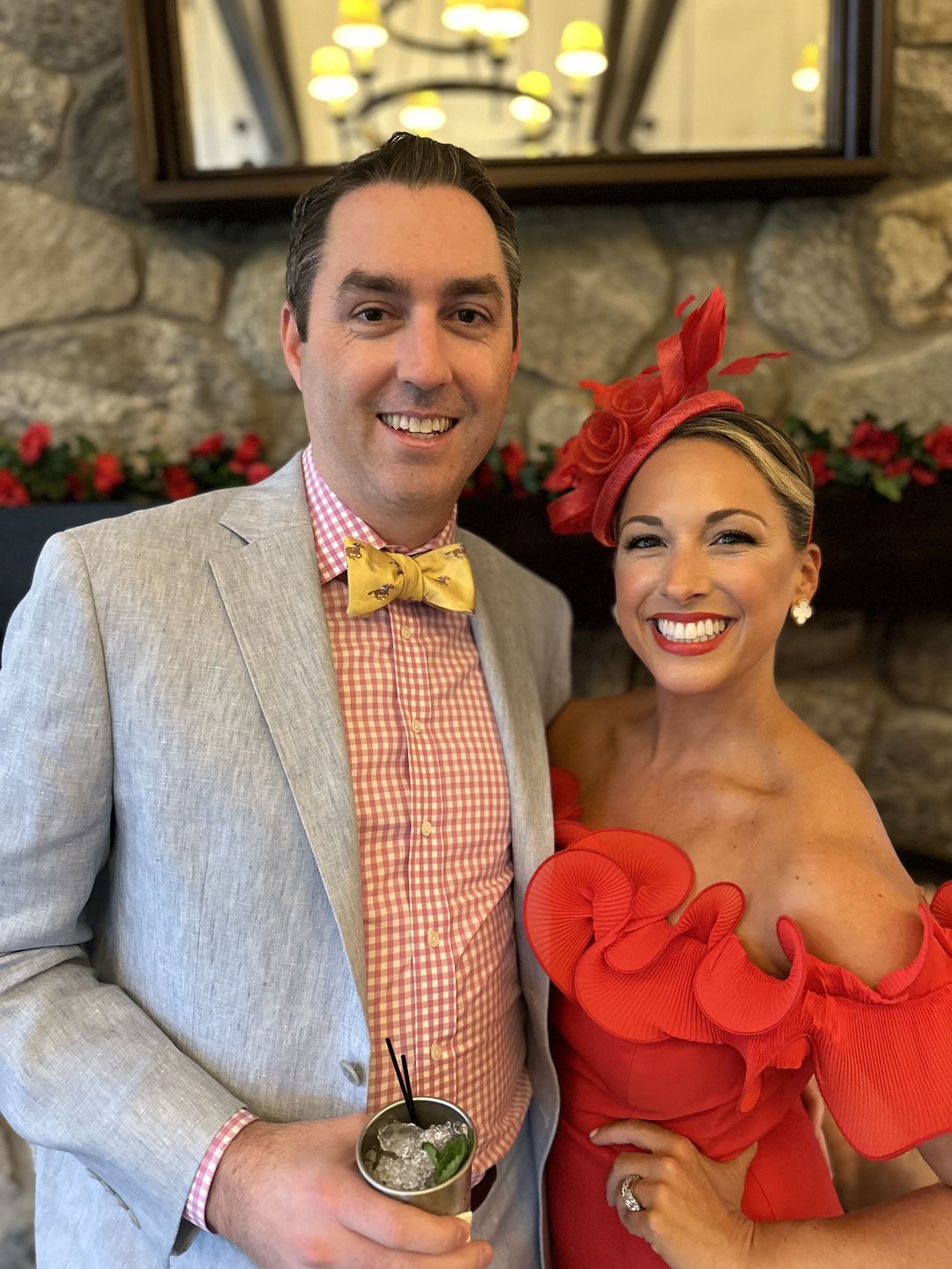 Customer photo review of Cocky Jockey Bow Tie - Yellow