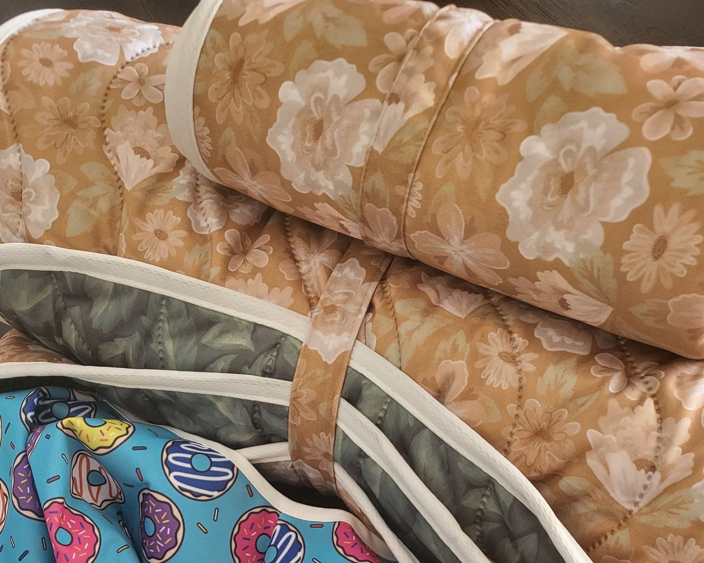 Customer photo review of Patterned Super Soft Diaper Change Mats Machine Washable