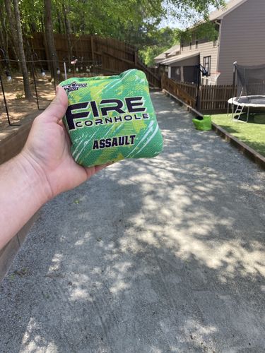 Customer photo review of 2023 Fire Assault Cornhole Bags - Set of 4