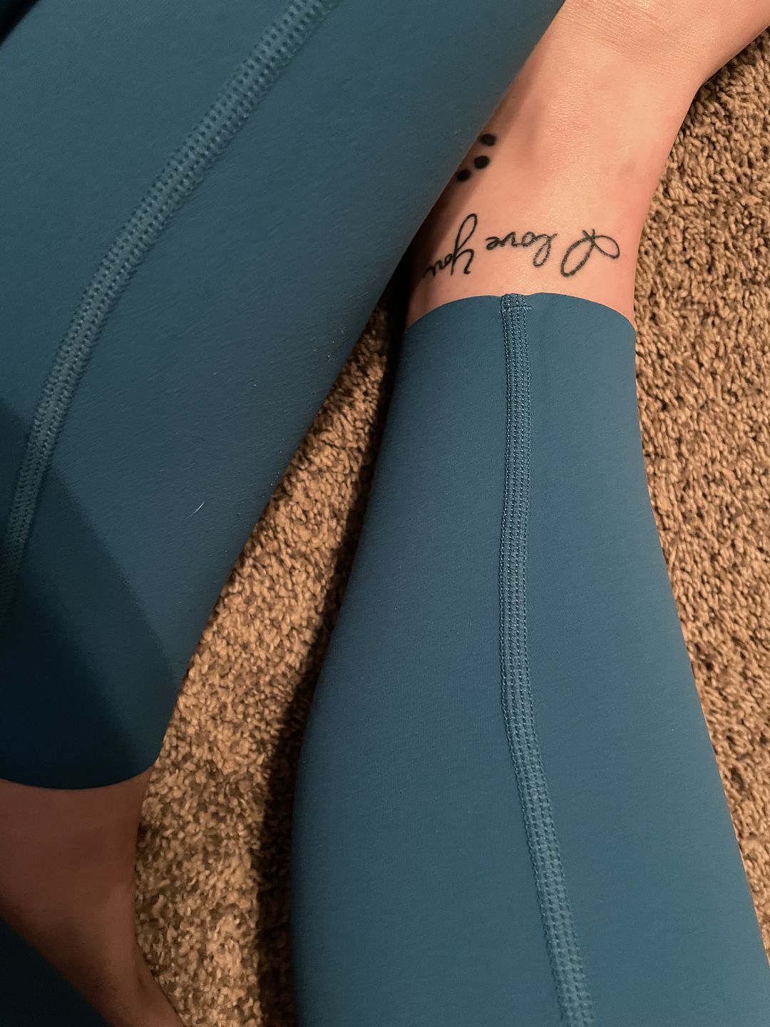 Customer photo review of NKD Leggings | Crystal Teal