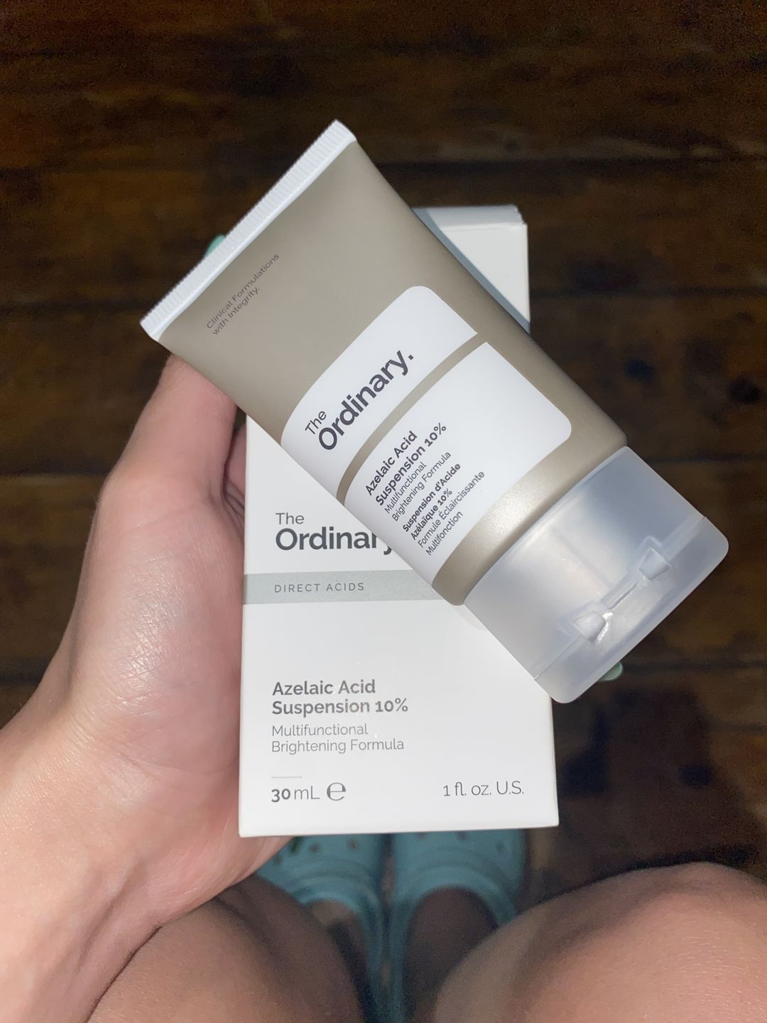 Customer photo review of Azelaic Acid 10% Suspension Brightening Cream