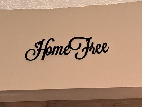 Customer photo review of Metal Custom Script Font | Metal Words | 20+ Color Options