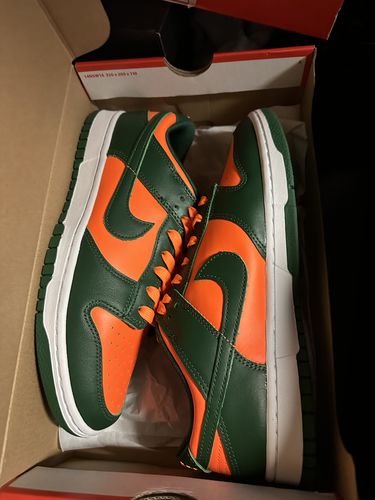 Customer photo review of Nike Dunk Low 'Miami Hurricanes'