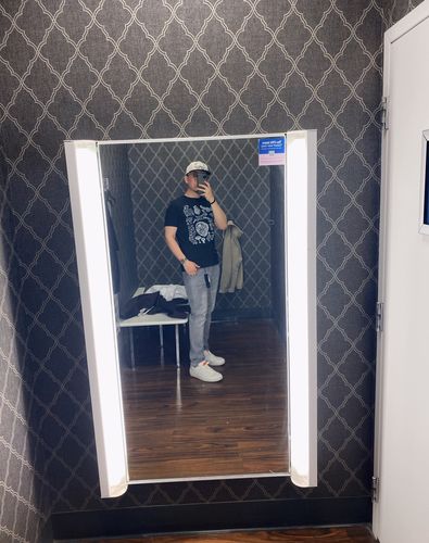 Customer photo review of Skinny Fit Stretch Jeans, Grey Wash