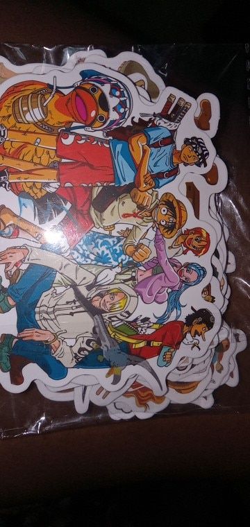 Customer photo review of Vinyl Waterproof Stickers
