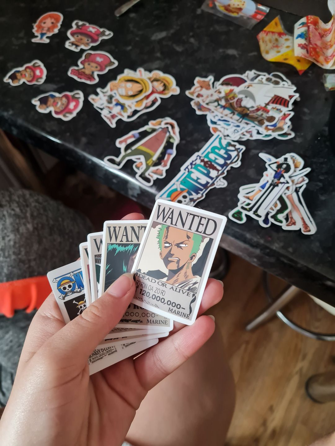 Customer photo review of Vinyl Waterproof Stickers