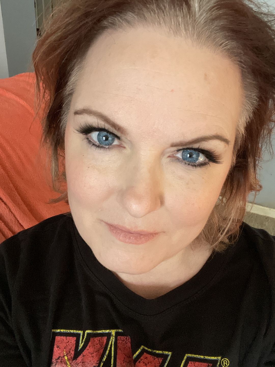 Customer photo review of New York Blue Prescription Coloured Contact Lenses