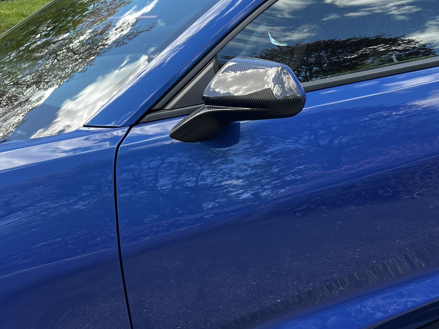 Customer photo review of [2pcs Set] Carbon Fiber Mirror Cover for Chevy Camaro 2016-2023
