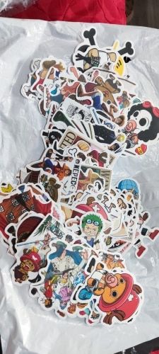 Customer photo review of Vinyl Waterproof Stickers