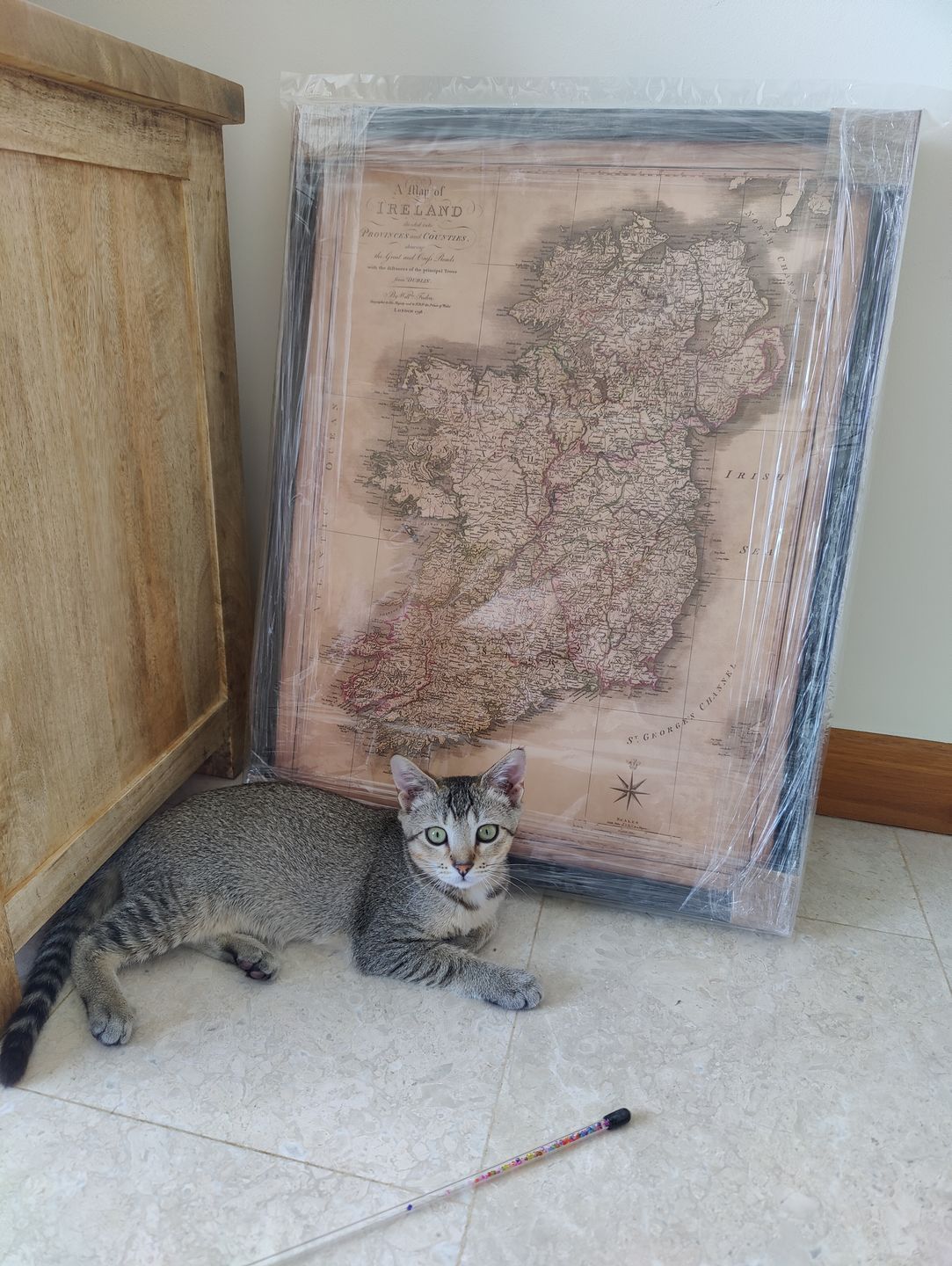 Customer photo review of Old Map of Ireland in 1798 by W. Faden - Rare Colour Atlas Map - Dublin, Belfast, Cork